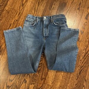 Agolde High Rise Straight Leg Jeans Size 28 in Riley